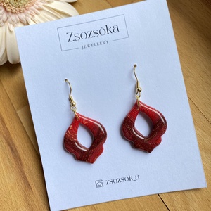Red Marble Tulip - Meska.hu