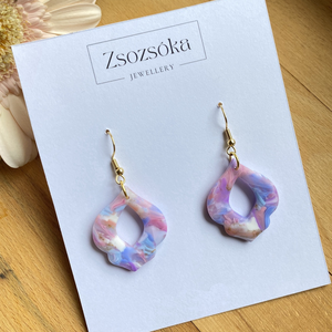 Purple Sky Marble Tulip - Meska.hu