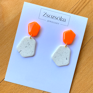 Neon and white spotted Geometric - Meska.hu