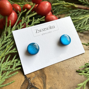 Blue Christmas Dots - Meska.hu