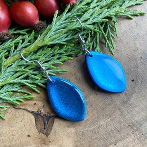 Light Blue Christmas Little Leaves - Meska.hu