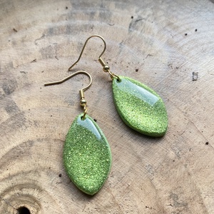 Green Christmas Little Leaves - Meska.hu