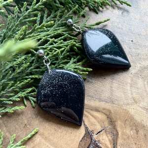 New Years Eve Teardrop, Ékszer, Fülbevaló, Lógó fülbevaló, Gyurma, MESKA