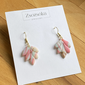 Spring Geometric , Ékszer, Fülbevaló, Lógó fülbevaló, Gyurma, MESKA