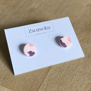 Rose spotted pötty fülbevaló - ékszer - fülbevaló - pötty fülbevaló - Meska.hu