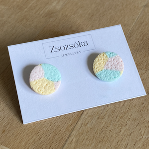 Candy pötty fülbevaló, Ékszer, Fülbevaló, Pötty fülbevaló, Gyurma, MESKA