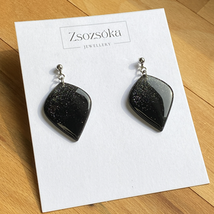 New Years Eve Teardrop, Ékszer, Fülbevaló, Lógó fülbevaló, Gyurma, MESKA