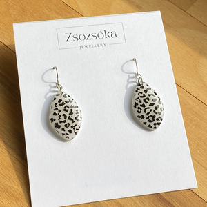 Spotted whith Little Leaves Fülbevalók - Meska.hu
