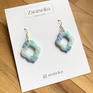 Water Marble Moroccan Fülbevalók - Meska.hu