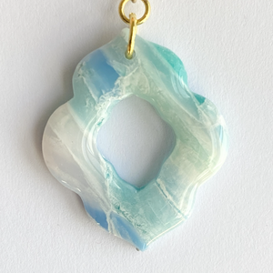 Water Marble Moroccan Fülbevalók - ékszer - fülbevaló - lógó fülbevaló - Meska.hu