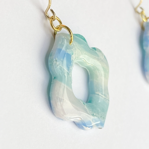 Water Marble Moroccan Fülbevalók - ékszer - fülbevaló - lógó fülbevaló - Meska.hu