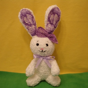 Nyuszi fehér puha fonálból horgolt figura, Játék & Sport, Plüssállat & Játékfigura, Nyuszi, Horgolás, MESKA