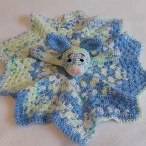 Szundikendő, babarongyi  kutya amigurumi figurával, Játék & Sport, 3 éves kor alattiaknak, Alvóka & Rongyi, Horgolás, MESKA