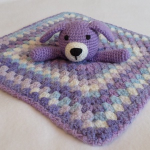 Szundikendő, babarongyi  kutya amigurumi figurával, Játék & Sport, 3 éves kor alattiaknak, Alvóka & Rongyi, Horgolás, MESKA