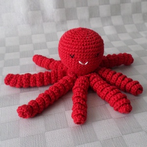 Babajáték polip amigurumi figura színesek - játék & sport - plüssállat & játékfigura - polip - Meska.hu