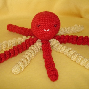 Babajáték polip amigurumi figura színesek - játék & sport - plüssállat & játékfigura - polip - Meska.hu