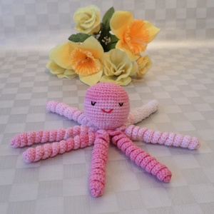 Babajáték polip amigurumi figura színesek, Játék & Sport, Plüssállat & Játékfigura, Polip, Horgolás, MESKA