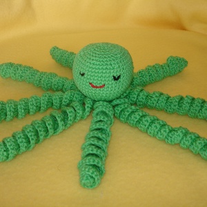 Babajáték polip amigurumi figura tarka színek - játék & sport - plüssállat & játékfigura - polip - Meska.hu