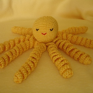 Babajáték polip amigurumi figura tarka színek - játék & sport - plüssállat & játékfigura - polip - Meska.hu