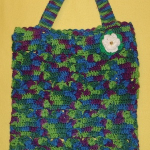  Bevásárló táska horgolt táska szatyor strand táska - táska & tok - kézitáska & válltáska - kézitáska - Meska.hu