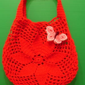  Bevásárló táska horgolt táska szatyor strand táska - táska & tok - kézitáska & válltáska - kézitáska - Meska.hu