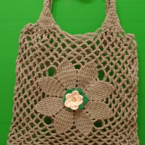  Bevásárló táska horgolt táska szatyor strand táska, Táska & Tok, Kézitáska & válltáska, Kézitáska, Horgolás, MESKA