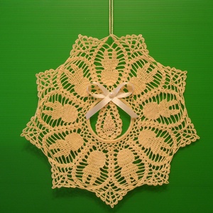 Húsvét horgolt ablakdísz ajtódísz - otthon & életmód - dekoráció - ajtó- és ablak dekoráció - ablakdísz - Meska.hu