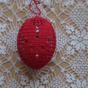 Húsvét horgolt tojás 8 cm - Meska.hu