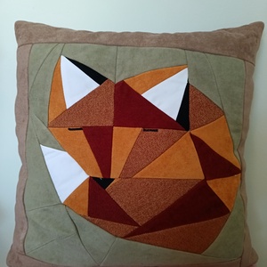 Rókapapa - baba - mama - babaszoba-dekoráció - gyerek díszpárna - Meska.hu