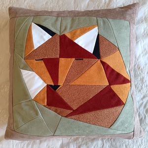 Rókapapa - baba - mama - babaszoba-dekoráció - gyerek díszpárna - Meska.hu