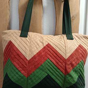 Ikrek (zöld) - táska & tok - kézitáska & válltáska - nagy pakolós táska - Meska.hu