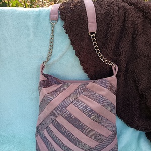 Ragyogó pasztell, Táska & Tok, Kézitáska & válltáska, Vállon átvethető táska, Varrás, Újrahasznosított alapanyagból készült termékek, MESKA