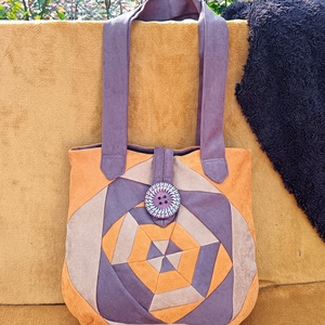 Mandala, Táska & Tok, Kézitáska & válltáska, Válltáska, Patchwork, foltvarrás, Újrahasznosított alapanyagból készült termékek, MESKA
