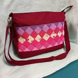 Árnyalatok, Táska & Tok, Kézitáska & válltáska, Vállon átvethető táska, Varrás, Újrahasznosított alapanyagból készült termékek, MESKA