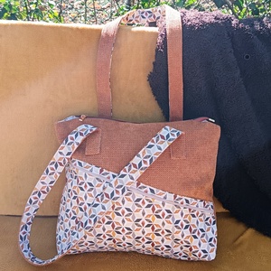 Fahéj, Táska & Tok, Kézitáska & válltáska, Válltáska, Varrás, Újrahasznosított alapanyagból készült termékek, MESKA