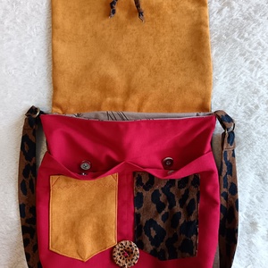 Leopárdszín - táska & tok - kézitáska & válltáska - válltáska - Meska.hu