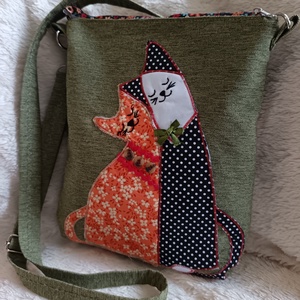 Szerelmes cicák - táska & tok - kézitáska & válltáska - vállon átvethető táska - Meska.hu