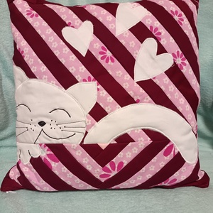 Cicás díszpárna kollekció (rózsaszín), Baba - mama, Gyerek díszpárna, Babaszoba dekoráció, Varrás, Újrahasznosított alapanyagból készült termékek, MESKA