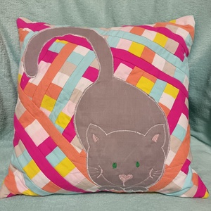 Cicás díszpárna kollekció (szürke), Otthon & Életmód, Lakástextil, Párna & Párnahuzat, Díszpárna (belsővel együtt), Varrás, Újrahasznosított alapanyagból készült termékek, MESKA