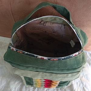 Kockacsoda (zöld hátizsák) - táska & tok - hátizsák - hátizsák - Meska.hu