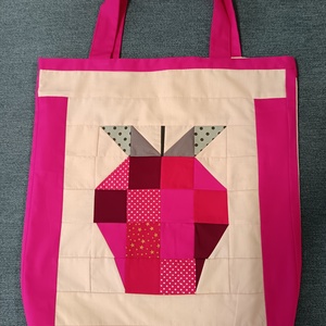 Epres bevásárló (gyümölcscsalád), Táska & Tok, Bevásárlás & Shopper táska, Shopper, textiltáska, szatyor, Patchwork, foltvarrás, Újrahasznosított alapanyagból készült termékek, MESKA