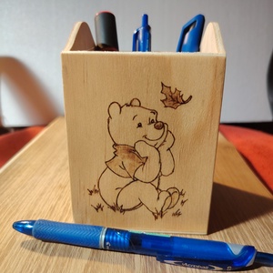 Mici mackós ceruzatartó - tolltartó  - Meska.hu