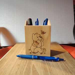 Mici mackós ceruzatartó - tolltartó  - otthon & életmód - papír, írószer - tolltartó & ceruzatekercs - Meska.hu