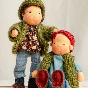 Babaházas babacsalád - játék & sport - baba & babaház - öltöztethető baba - Meska.hu