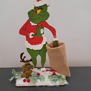 Grincs zsákkal - karácsony - karácsonyi lakásdekoráció - karácsonyi manók, figurák - Meska.hu