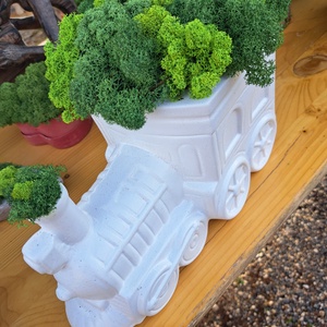 Zúzmó Vonat,Autó - otthon & életmód - dekoráció - asztal és polc dekoráció - zuzmódekoráció, mohadekoráció - Meska.hu