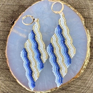 Zsuwel Dream blue JIVE EXTRA  fülbevaló, Ékszer, Fülbevaló, Lógó fülbevaló, Ékszerkészítés, MESKA