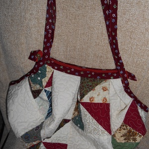 Patchwork táska, Táska & Tok, Kézitáska & válltáska, Válltáska, Varrás, Meska