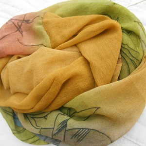 Muszlin sál - ruha & divat - sál, sapka, kendő - sál - Meska.hu