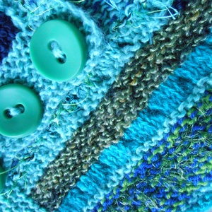 Különleges kötött sál/ /free-style knitting - ruha & divat - sál, sapka, kendő - sál - Meska.hu
